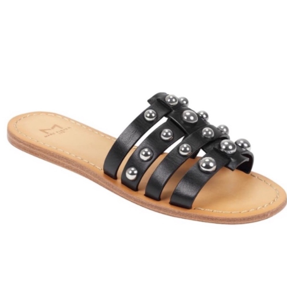 Marc Fisher | Pava Slide Studded Sandals Leather